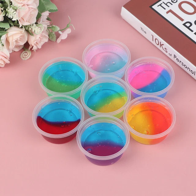 60ML Slime Funny Novelty Kids Toy Colorful Clear Crystal Stress Relieve Kids  ql