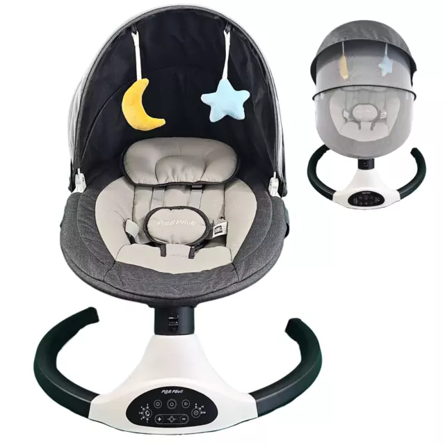 Bluetooth Electric Baby Swing Infant Music Cradle Bouncer Rocker Chair Seat