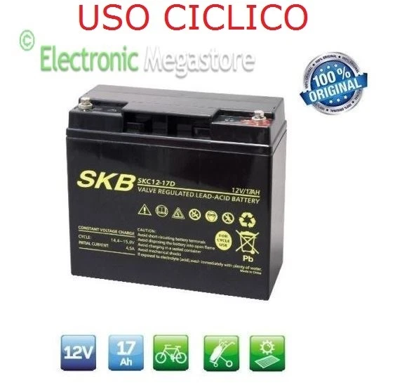 Batteria Al Piombo Anfel 12V 18Ah (17Ah Compatibile) AGM VRLA Per Allarme, UPS E Solare | Alta Resa E Senza Manutenzione