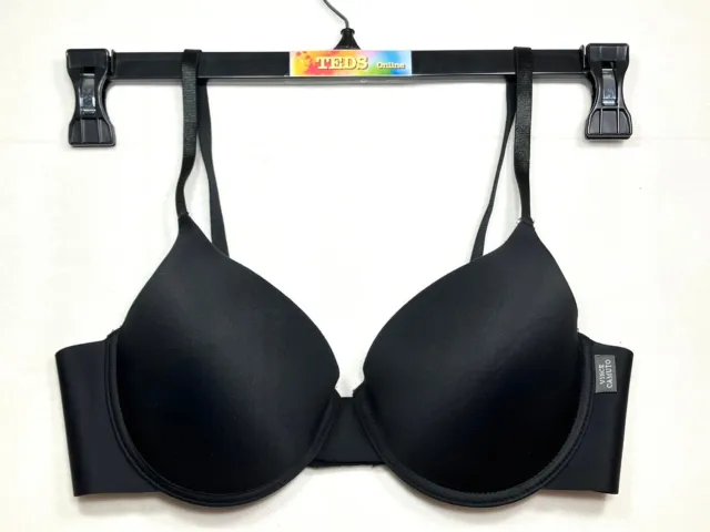 Vince Camuto Women's Bra Size 36C Black Padded Underwire Tagless Bra