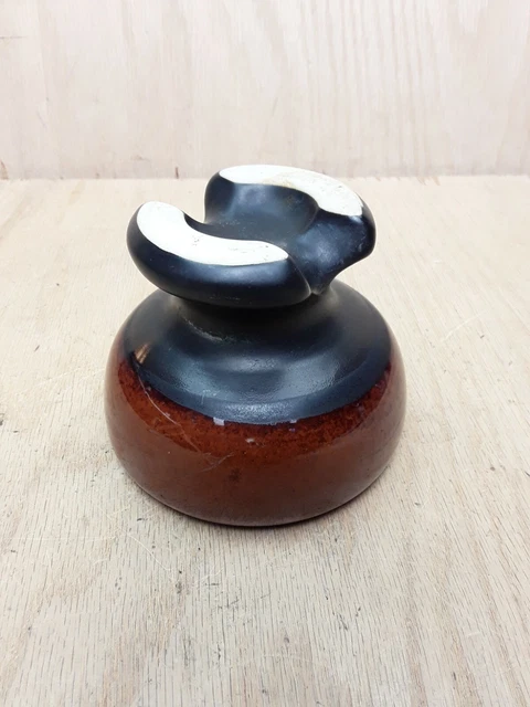 Vintage Brown Ceramic Porcelain PINCO Insulator PINCO-3 63-R 2