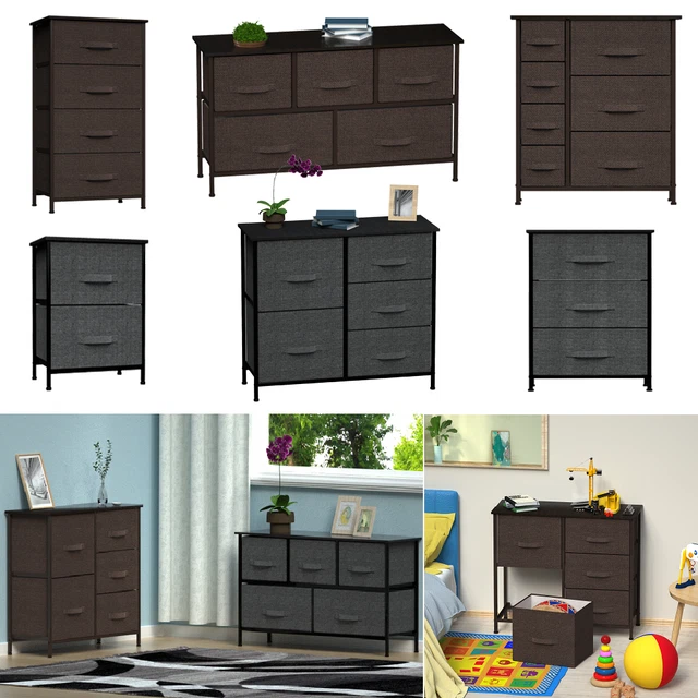 Fabric Drawer Dresser Storage Tower Organizer Unit for Bedroom Closet Entryway