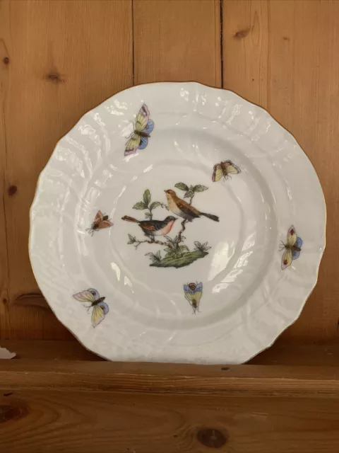 Herend 1515 27-1 Rothschild Ro Bird 6" Bread Butter Plate