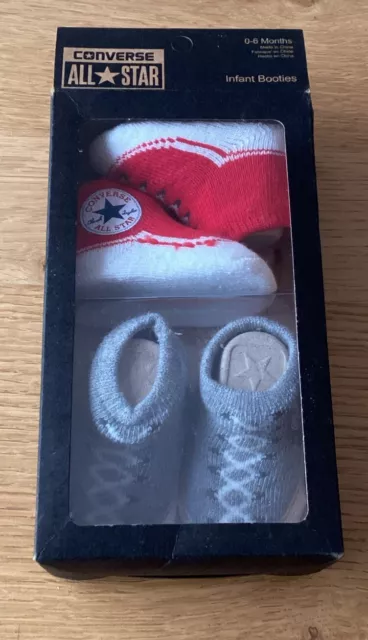 🐈 Converse All Star Infant Booties . New. 0-6 months
