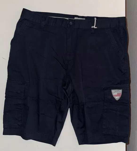 Tom Tailor Herren Cargo Shorts Dunkelblau