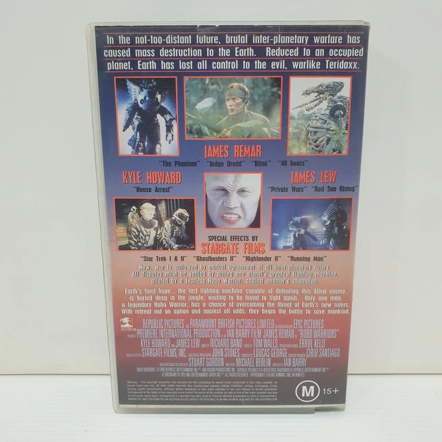 ROBO WARRIORS + Felidae VHS Tape Double Screener Preview M15+ 1996
