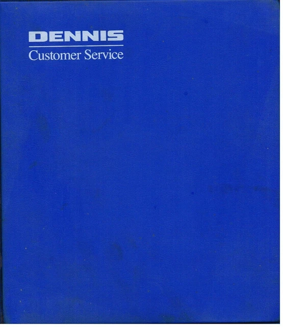 DENNIS JAVELIN BUS & Coach Chassis Original 1996 Factory Service Manual