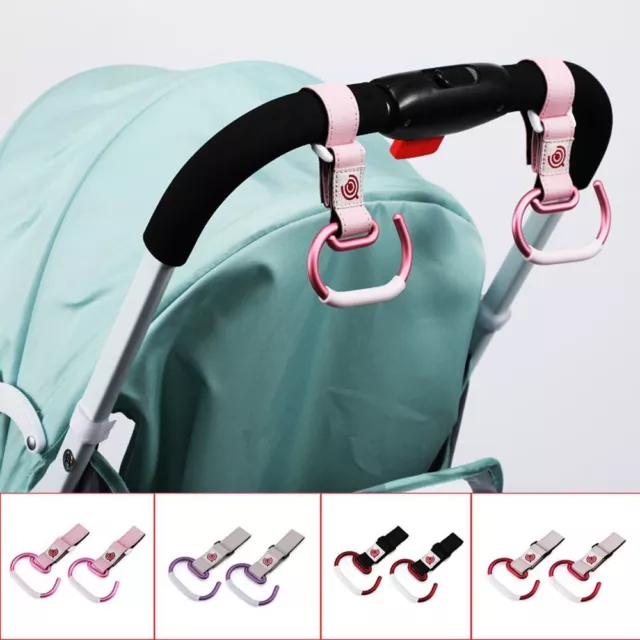 1PC Baby Hanger Bag Stroller Pushchair Alloy Hooks Cloth Pram Straps Accessories