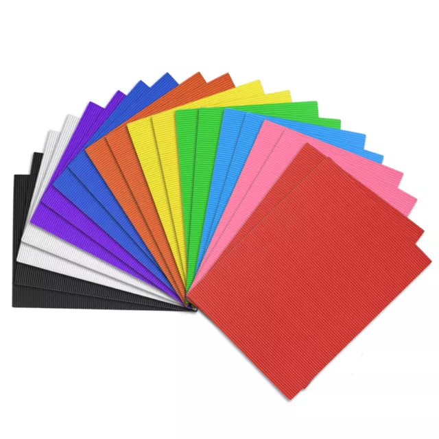 20pcs Corrugated Cardboard Paper Sheets,Colorful,7.87-inch  x 11.82-inch