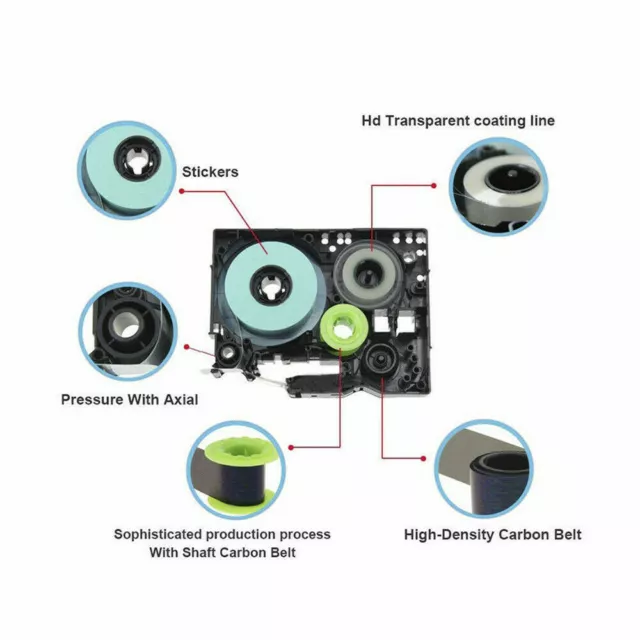 10 PKCK Brother TZe-231 TZe-231 Black on White P-Touch Label Tape 12mm 0.47 Lami 3