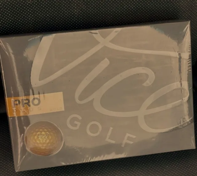 VICE | PRO + GOLD Golf Balls | 1 Dozen (12) | **NIB** | ☆RARE☆ $34.00 ...