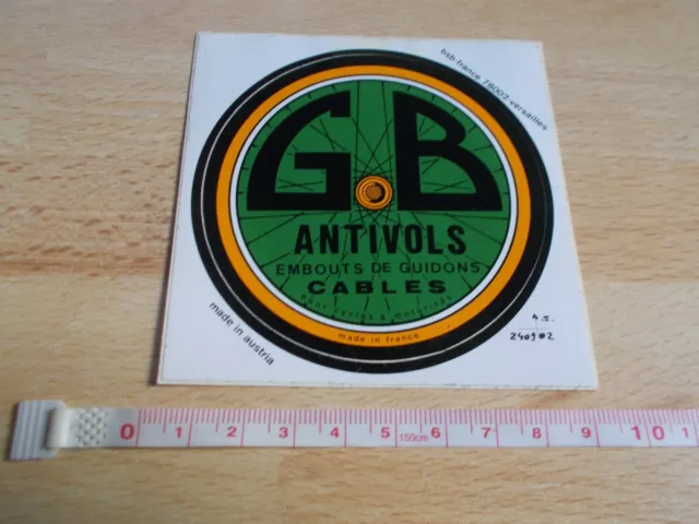 Autocollant Cyclisme - GB - Antivols, embouts de guidons, cables