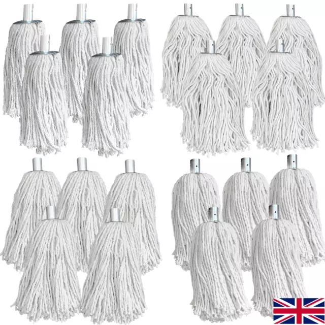 Cotton Mop Heads Replacement String Floor Cleaning Kitchen Heavy Duty Industrial