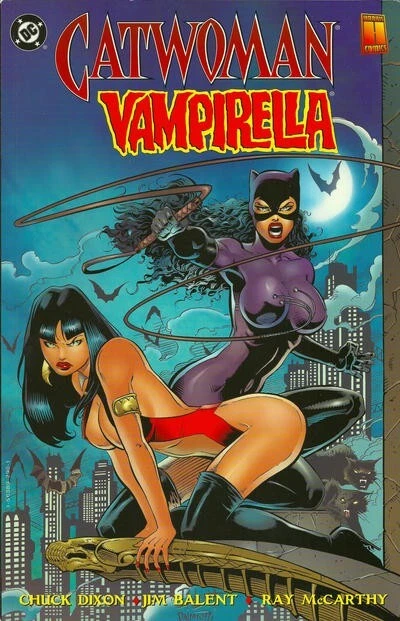 Catwoman Vampirella Furies 1 Jim Balent Chuck Dixon Bad Girls Crossover 1st NM