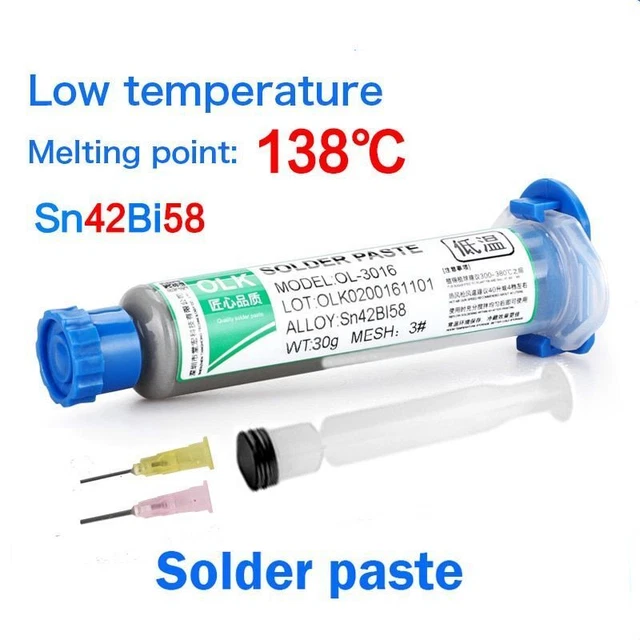 SOLDER PASTE FLUX Soldering LED SMD Repair Welding Low Temperature Melt