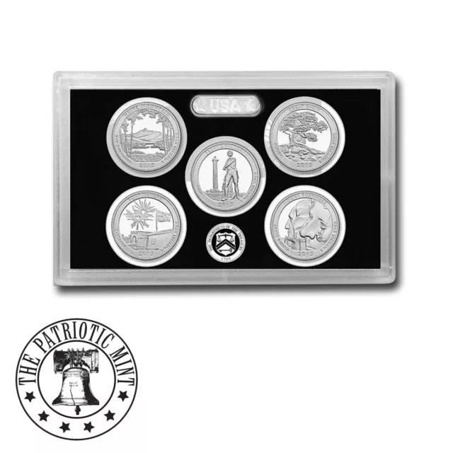 2013-S Silver Quarter ATB Proof Set (OGP/COA) 2