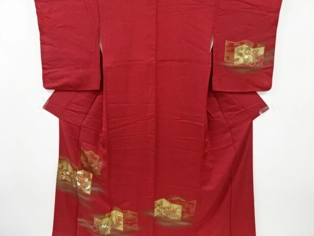 6637574: Japanese Kimono / Vintage Homongi / Kinsai / Floral Plants