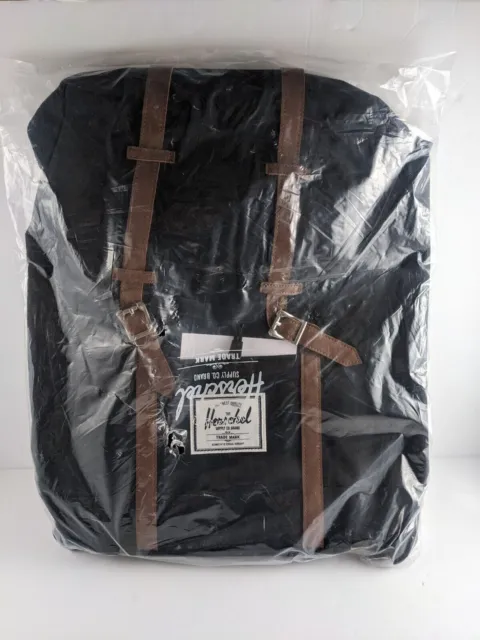 Herschel Supply Co. Retreat Backpack - NWT Black Brown School Work Laptop Bag