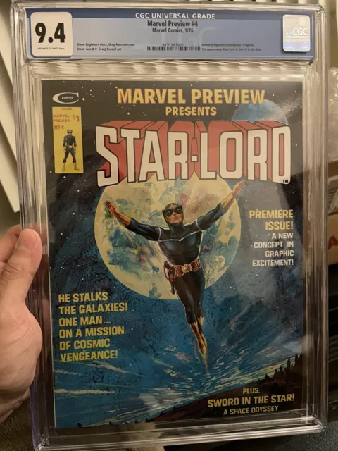 Marvel Preview #4 CGC 9.4 1st appearance of Starlord!!!