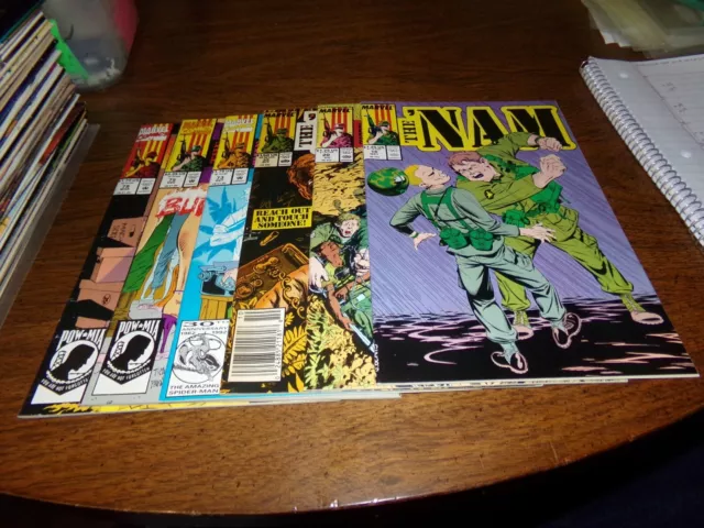 Nam 18,20,35,73,75,78 1988/92 Marvel comic lot