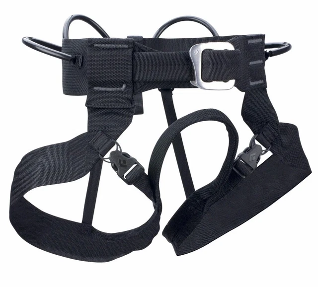 New Black Diamond Alpine Bod Climbing Harness Black NWT XS “Ice/Alpine Series