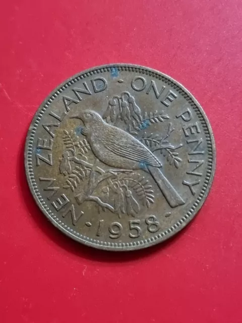 1958  New Zealand One Penny