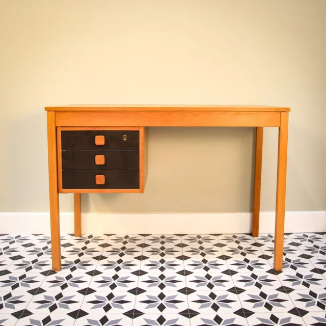 Domino Mobler Danish Teak - Small Desk 3 Draws to Left