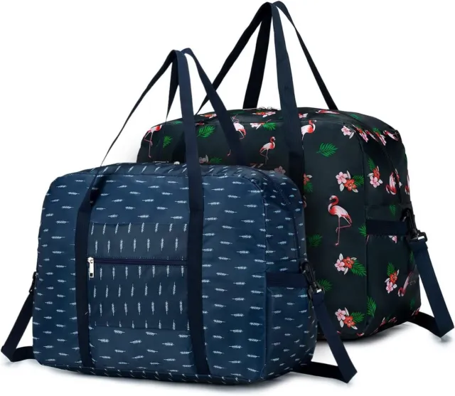SPAHER 2Pcs Cabin Bag 45x36x20 Easyjet Tui Airways Foldable Travel Duffle Bag