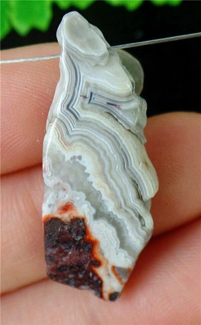 Gemme Agate, AGATE CRAZY LACE, Pendentif Pierre fine, CABOCHON AGATE du MEXIQUE