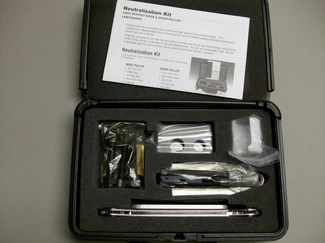 LOCKMASTERS SAFE DEPOSIT Nose and Door Puller Neutralization Kit $189. ...