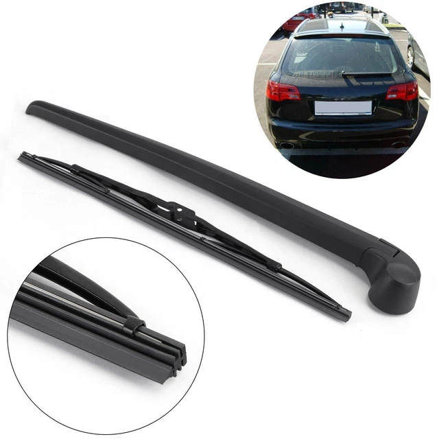 Bras D'essuie-glace Arrière Complet Pour Audi A6 C6 Avant (2004-2008) - Neuf, Noir, 35 Cm, Facile à Installer