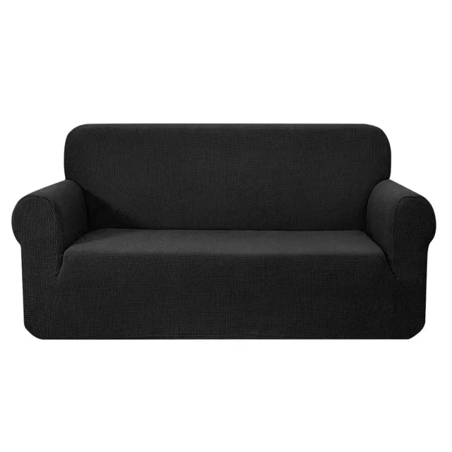 Artiss High Stretch Sofa Cover Couch Slipcover Lounge Protector 3 Seater Black