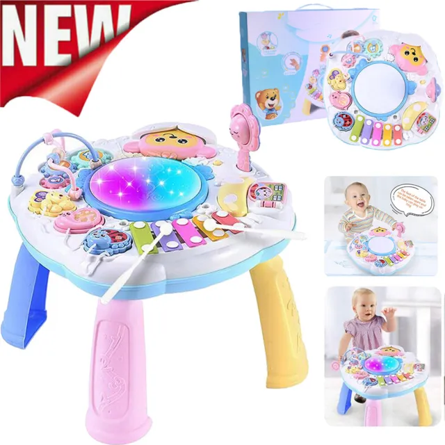 Baby Activity Center Table Toddler Early Education Musical Toys Learning Table