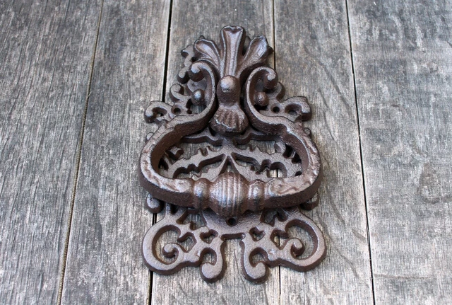 Aldaba de Puerta Estilo Antiguo Hierro Fundido Marrón Nostalgia Casa Campo