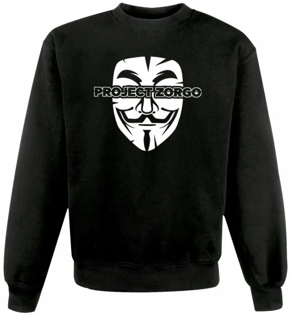 Unisex Black Project Zorgo V2 YouTube System Hacker Patrol Sweatshirt
