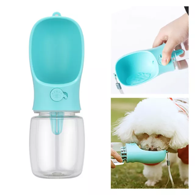 Portable 350ML Pet Dog Water Bottle For Walking Hiking Outdoor Traveling Camping