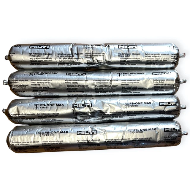 LOT OF 4 Hilti FSONE MAX Intumescent Firestop Sealant 2101532 20 oz