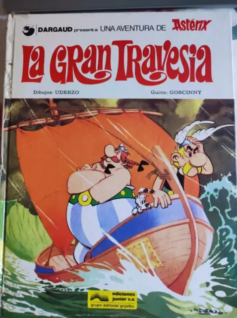 Asterix La Gran Travesia Comic Nº 22 De Año 1979 Grijalbo Dargaud En Buen Estado