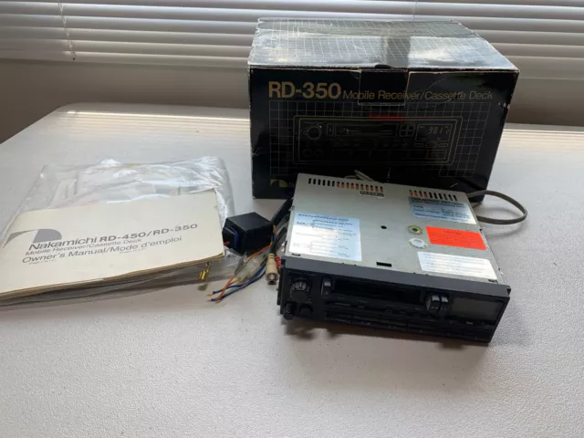 Nakamichi RD-350 Mobile Receiver/Cassette Deck -UNTESTED- Estate Find In Box!