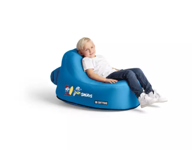 Softybag Chair Mini Beach Pool Lounge Music Festival SMURF - Blue Kids