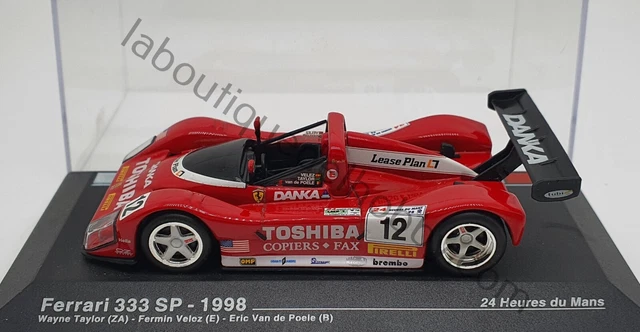 1998 Ferrari 333 Sp Taylor-Velez-Van De Poele Le Mans Highaya 1:43 Scale