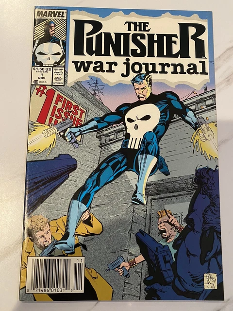 THE PUNISHER WAR JOURNAL ISSUE #1, Vol 1, (Nov 1988, Marvel) Lee, Defalco, Potts