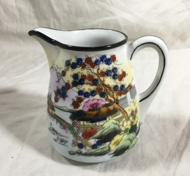 1950's Hand Painted Japanese Porcelain Milk Jug - marked Made in Japan
