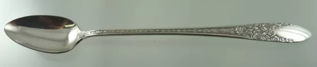 Rose & Leaf 1937 Iced Tea Spoon By National Silver Co