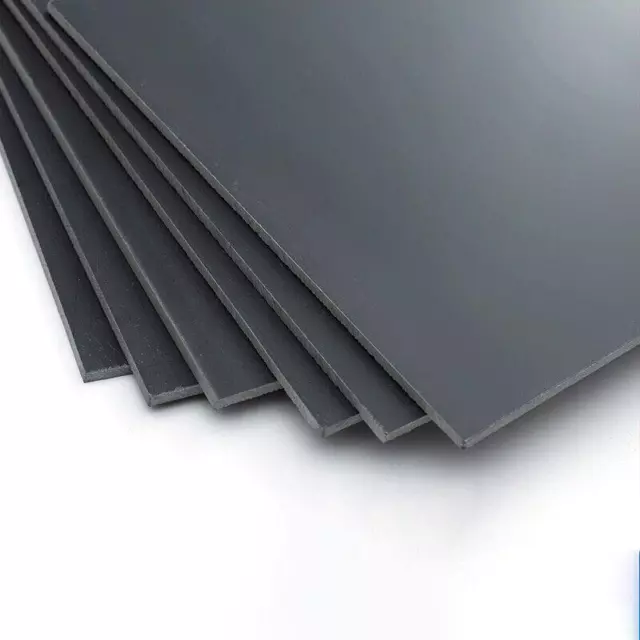 Schwarze PVC-Kunststoffplatte, 0,4–4 mm dick, verschiedene Größen