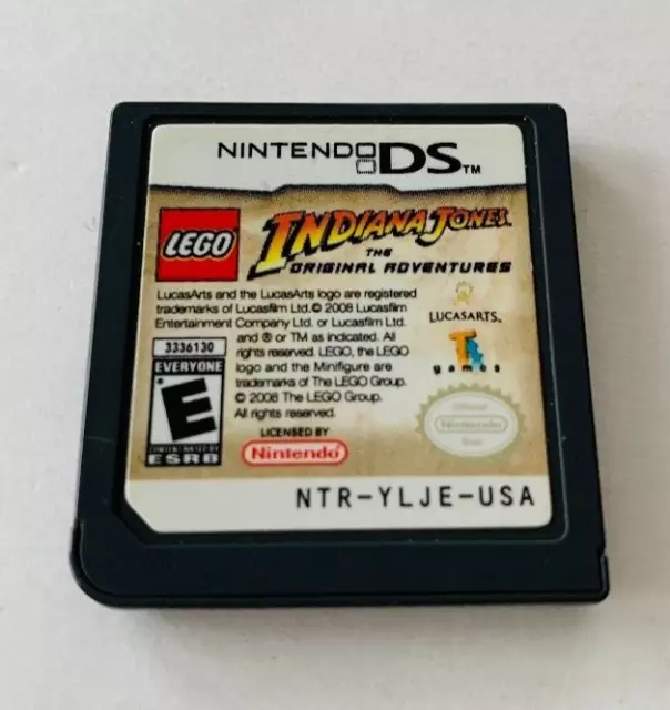 LEGO Indiana Jones: The Original Adventures (Nintendo DS) Cartridge Tested Works