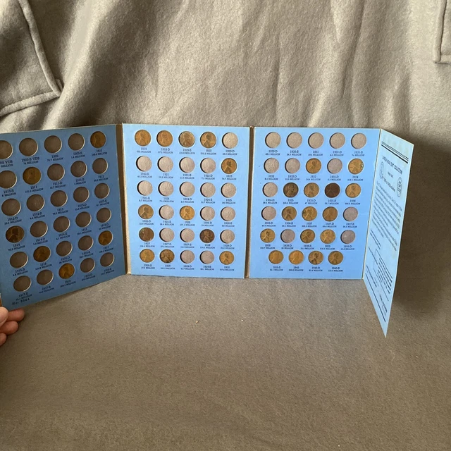 PARTIAL LINCOLN HEAD CENT COLLECTION, 1909 TO 1940S (34 coins) COIN FOLDER