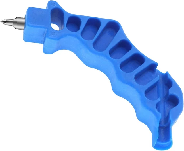 2-in-1 Drip Irrigation Tubing Hole Punch & Fitting Insertion Tool Kit Blue