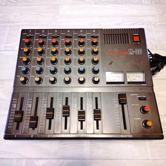 Tascam M-06 6 Channel Stereo Analog Mixer Vintage