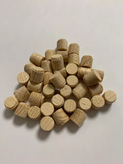Querholzplättchen Konusplättchen Holzplättchen Fichte 10 mm ø , 50 Stck ( 10mm )